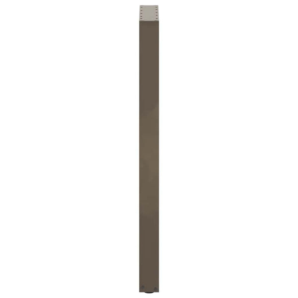 Bartischbeine U-Form, 40x110 cm, Stahl Natur