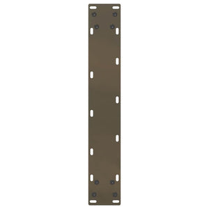 Bartischbeine U-Form, 40x110 cm, Stahl Natur
