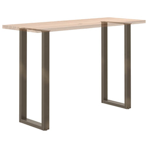 Bartischbeine U-Form, 40x110 cm, Stahl Natur