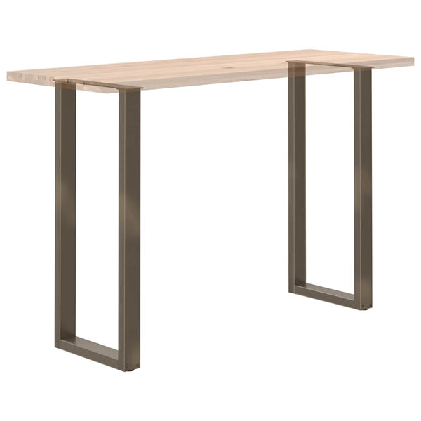 Bartischbeine U-Form, 40x110 cm, Stahl Natur