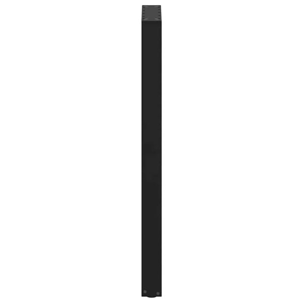 U-Form Bartischbeine, 2er Set, Schwarz, Stahl