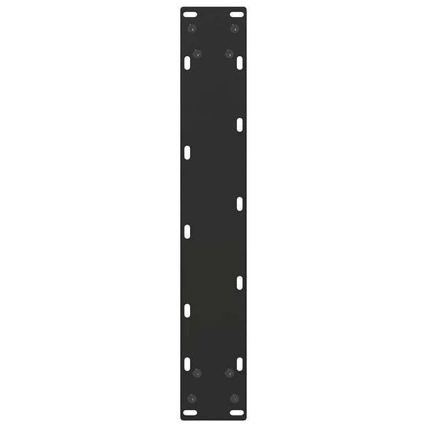 U-Form Bartischbeine, 2er Set, Schwarz, Stahl