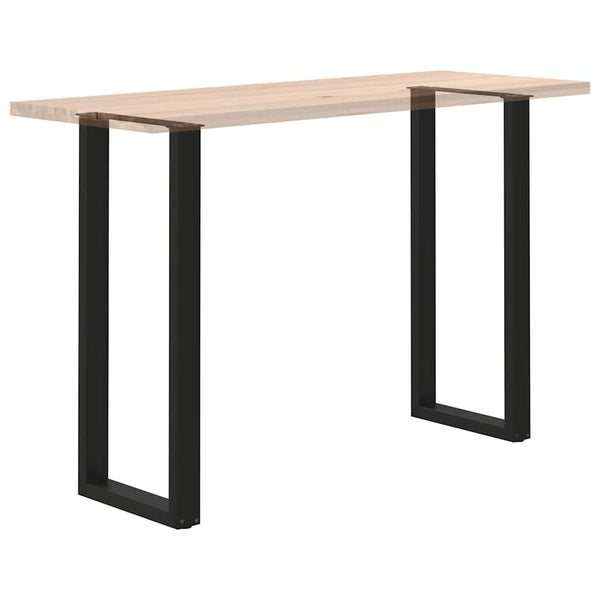 U-Form Bartischbeine, 2er Set, Schwarz, Stahl