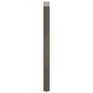 U-Form Bartischbeine, Naturstahl, 50x110 cm, 2er Set
