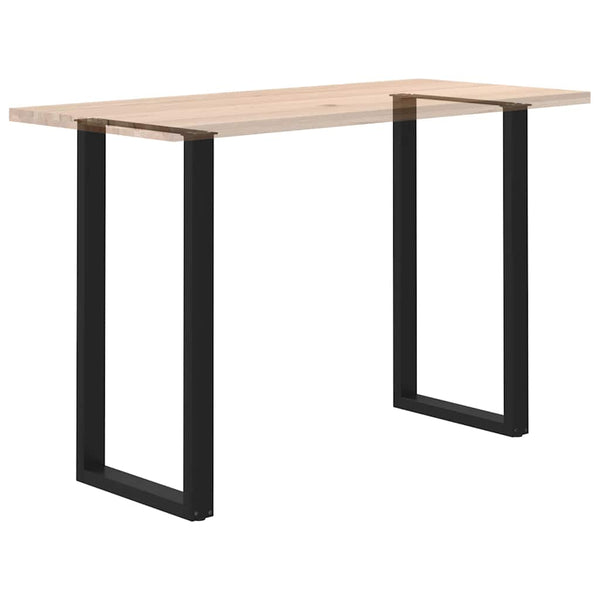 U-Form Bartischbeine, 2er Set, Schwarz