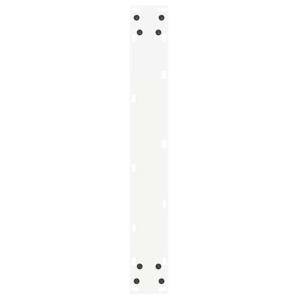 U-Form Bartischbeine, 2er Set, Stahl Weiß