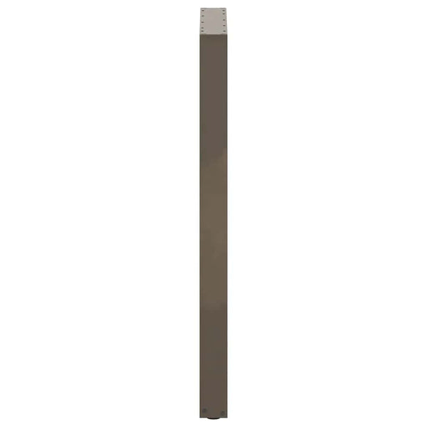 U-Form Bartischbeine, 2er Set, Naturstahl