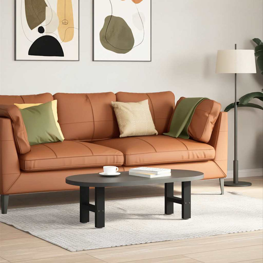 Couchtischbeine Schwarz Stahl 30 cm 2er-Set