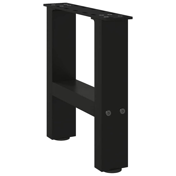 Couchtischbeine Schwarz Stahl 30 cm 2er-Set