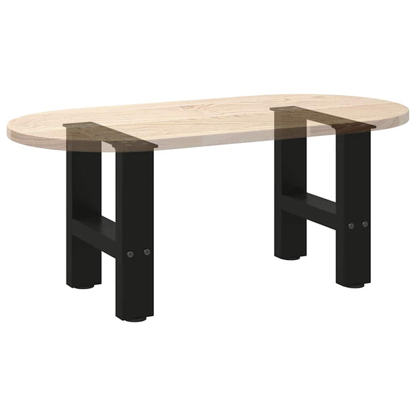 Couchtischbeine Schwarz Stahl 30 cm 2er-Set