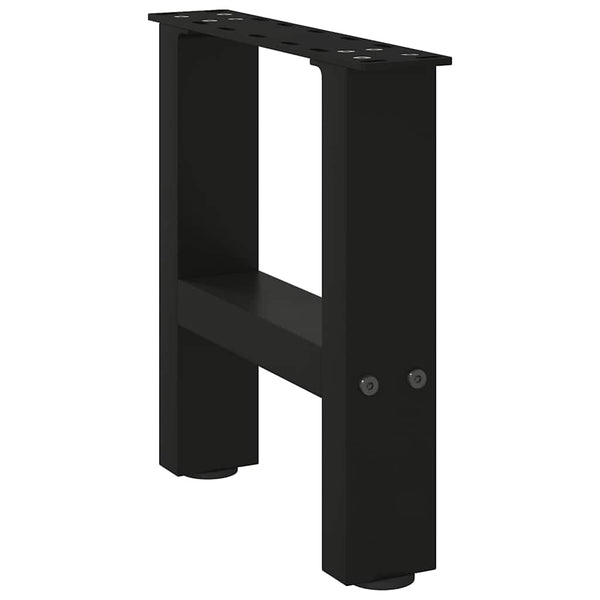 Couchtischbeine Schwarz 40x30 cm Stahl, 2er-Set