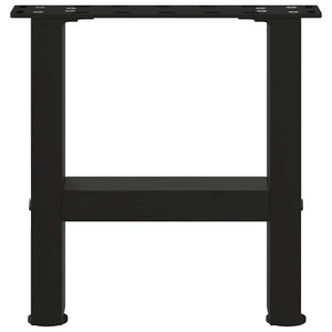 Couchtischbeine Schwarz 40x30 cm Stahl, 2er-Set