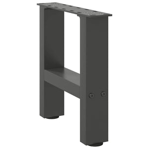 Couchtischbeine Anthrazit Stahl 40 cm (2er-Set)
