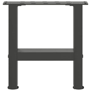 Couchtischbeine Anthrazit Stahl 40 cm (2er-Set)