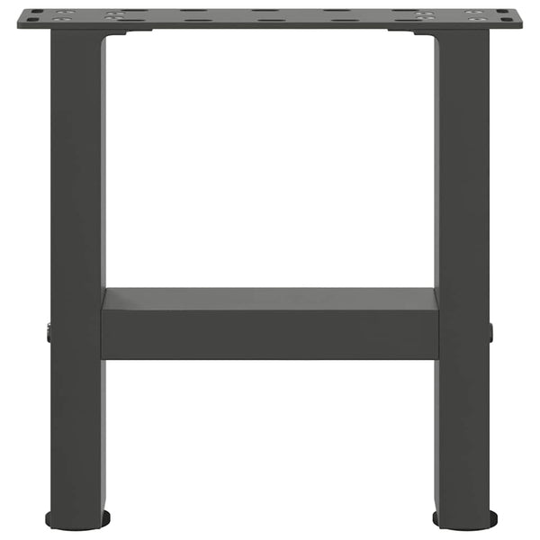 Couchtischbeine Anthrazit Stahl 40 cm (2er-Set)