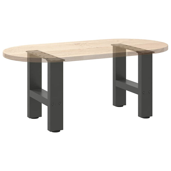 Couchtischbeine Anthrazit Stahl 40 cm (2er-Set)