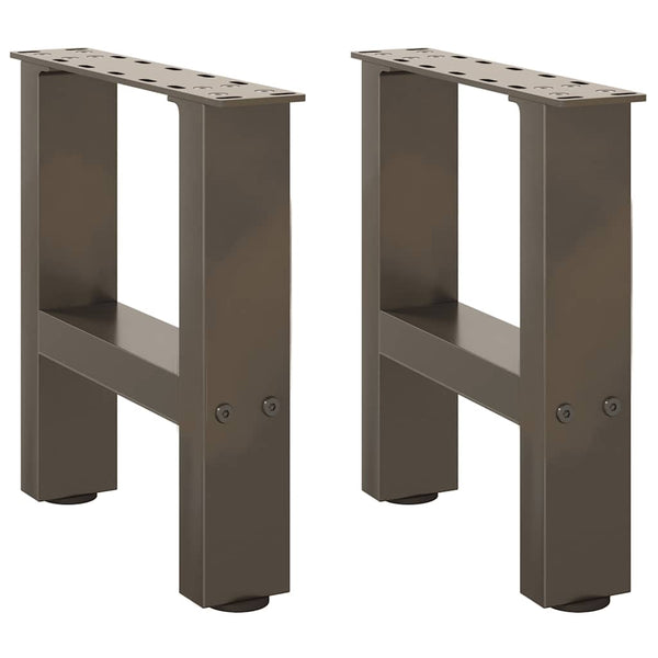Couchtischbeine aus Stahl, 40 cm, 2er-Set