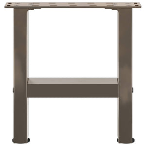 Couchtischbeine aus Stahl, 40 cm, 2er-Set