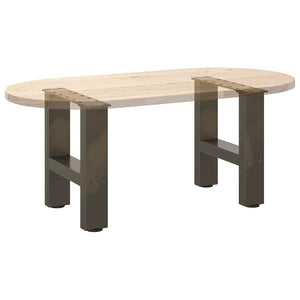 Couchtischbeine aus Stahl, 40 cm, 2er-Set