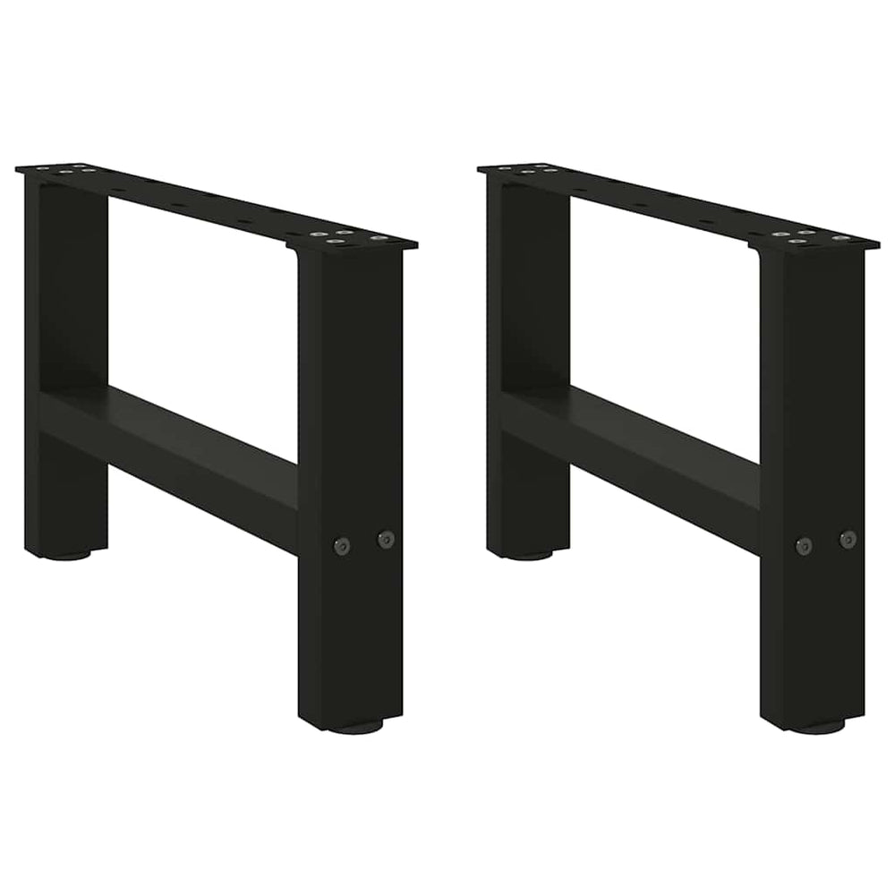 Schwarze Couchtischbeine, 50 cm, 2er-Set