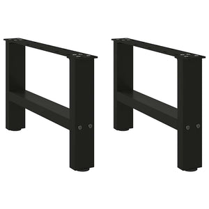 Schwarze Couchtischbeine, 50 cm, 2er-Set