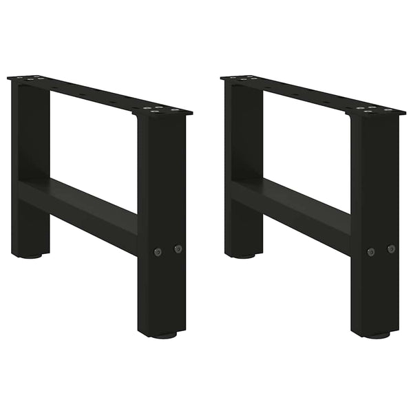 Schwarze Couchtischbeine, 50 cm, 2er-Set