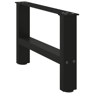 Schwarze Couchtischbeine, 50 cm, 2er-Set
