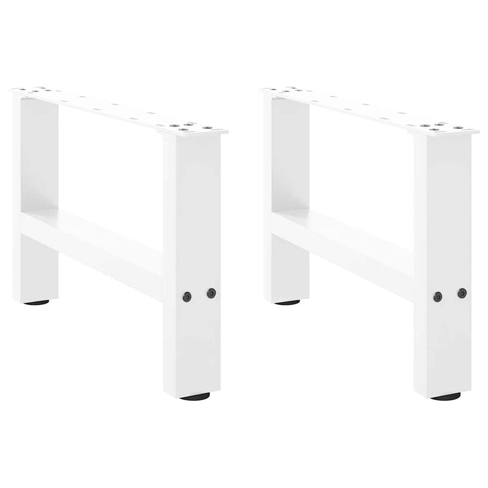 Weiße Couchtischbeine, 50 cm, 2er-Set