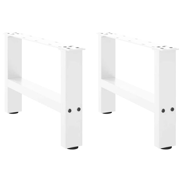Weiße Couchtischbeine, 50 cm, 2er-Set
