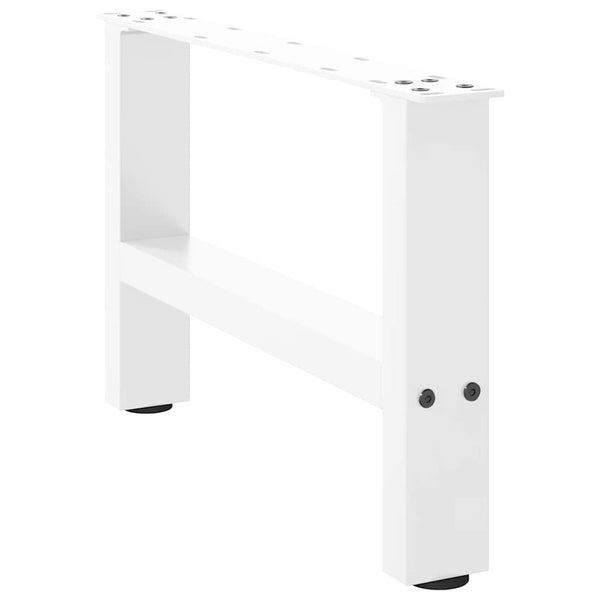 Weiße Couchtischbeine, 50 cm, 2er-Set