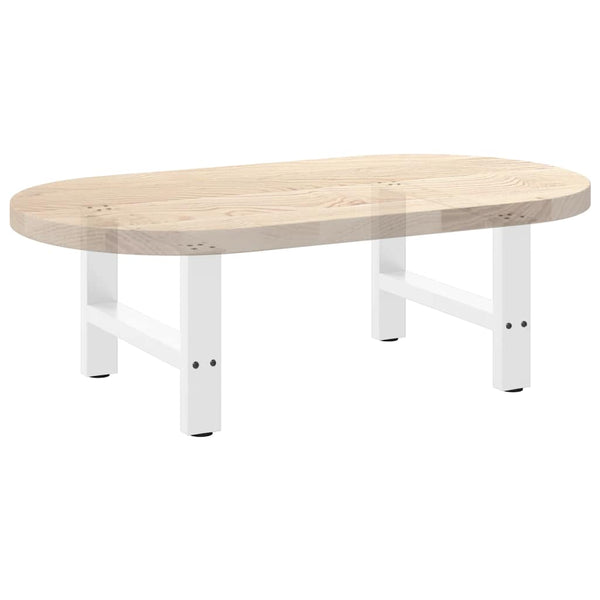 Weiße Couchtischbeine, 50 cm, 2er-Set