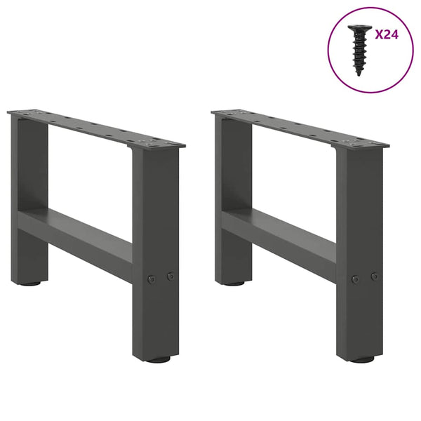 Anthrazit Couchtischbeine 50x30/31 cm, 2er Set