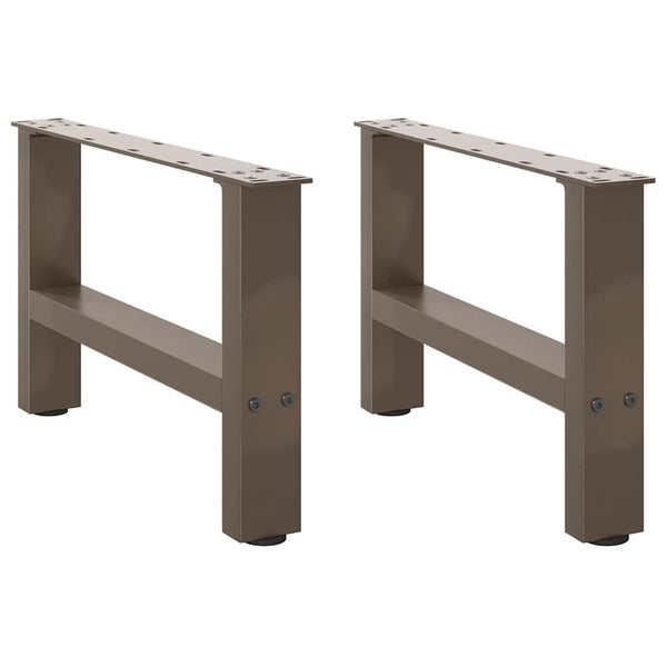 Couchtischbeine aus Stahl, 50 cm, 2er-Set