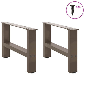 Couchtischbeine aus Stahl, 50 cm, 2er-Set