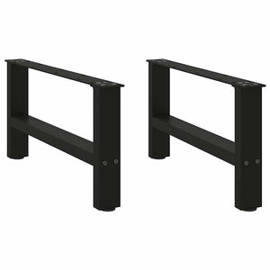 Schwarze Couchtischbeine, 60cm, 2er-Set