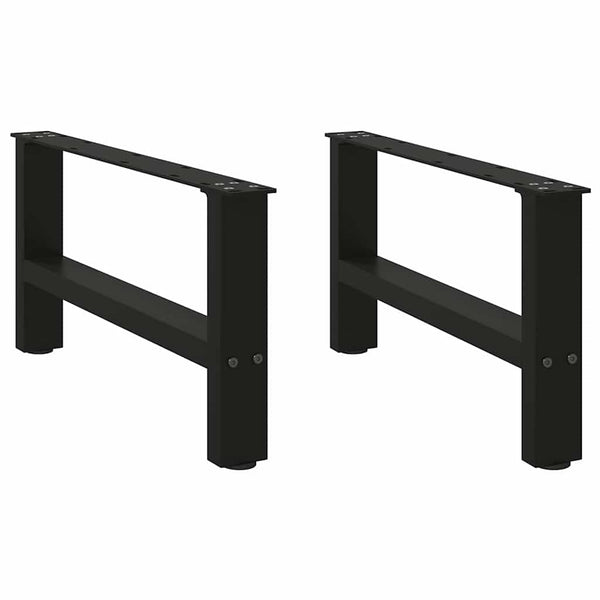 Schwarze Couchtischbeine, 60cm, 2er-Set