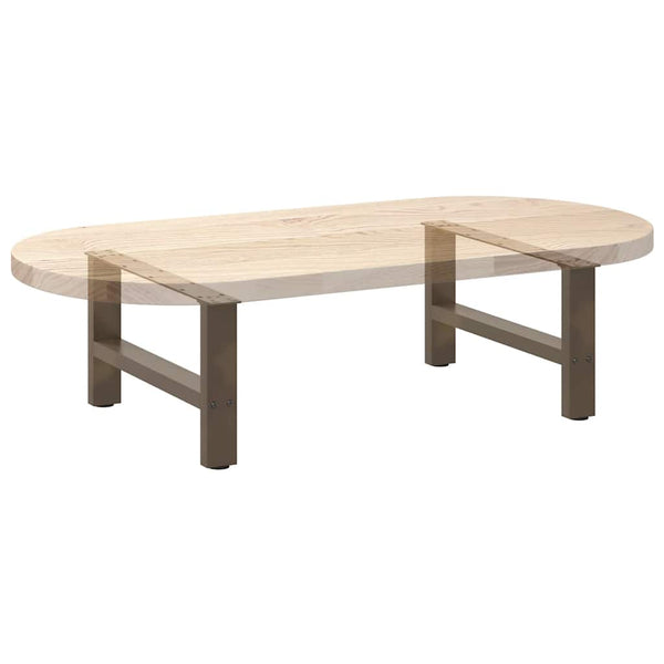Couchtischbeine aus Stahl, 60 cm, 2er-Set
