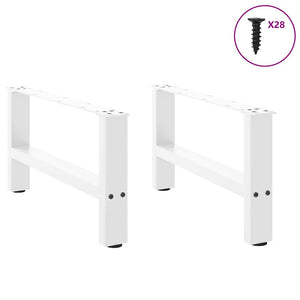 Couchtischbeine Weiß 70cm, 2er Set