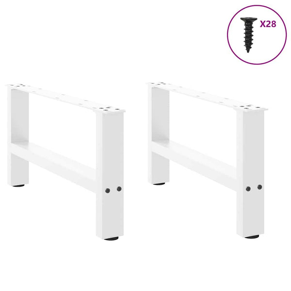Couchtischbeine Weiß 70cm, 2er Set