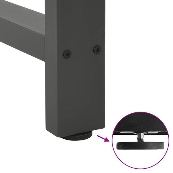 Couchtischbeine Anthrazit, 70 cm, 2er-Set