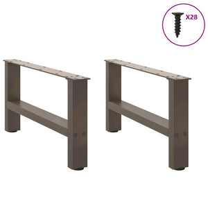 Couchtischbeine aus Stahl, 70 cm, 2er-Set
