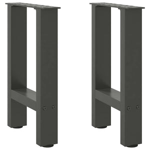 Anthrazit Couchtischbeine 2er Set Stahl
