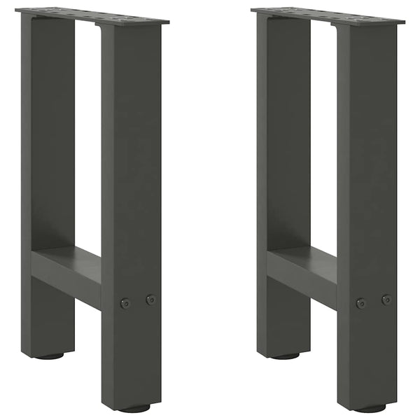 Anthrazit Couchtischbeine 2er Set Stahl