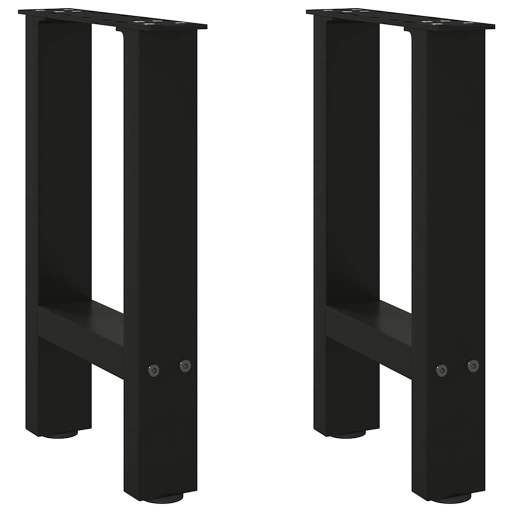 Schwarze Couchtischbeine, 38 cm, 2er-Set