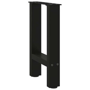 Schwarze Couchtischbeine, 38 cm, 2er-Set