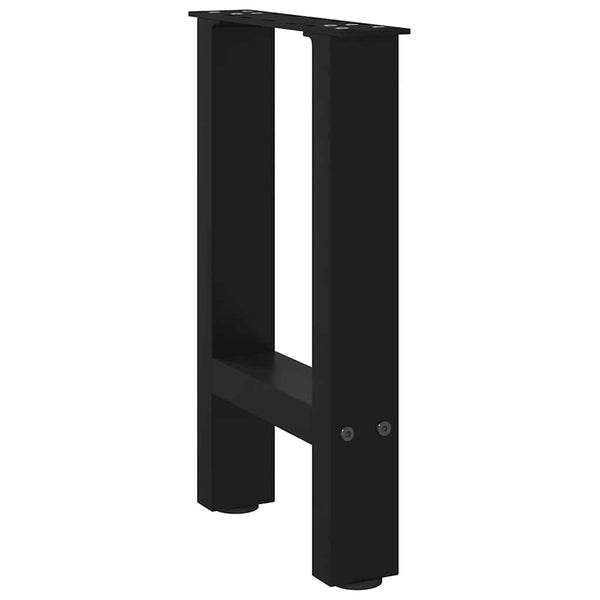 Schwarze Couchtischbeine, 38 cm, 2er-Set