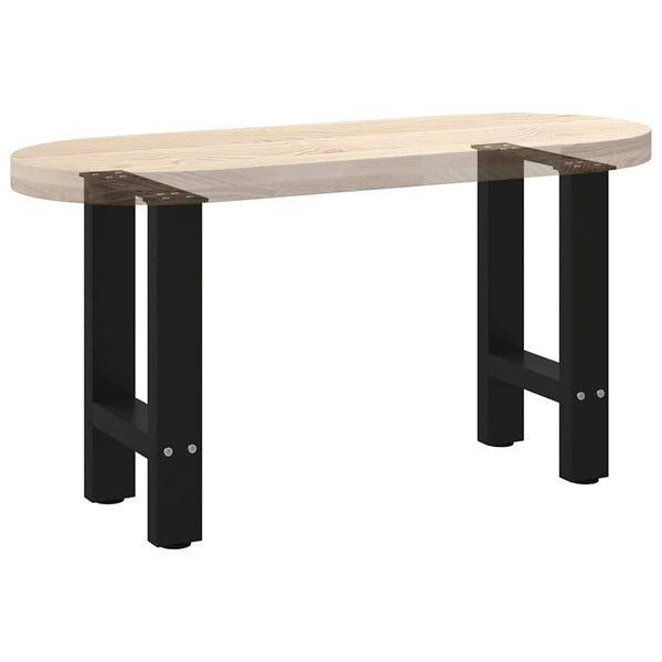 Schwarze Couchtischbeine, 38 cm, 2er-Set