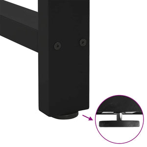 Schwarze Couchtischbeine, 38 cm, 2er-Set