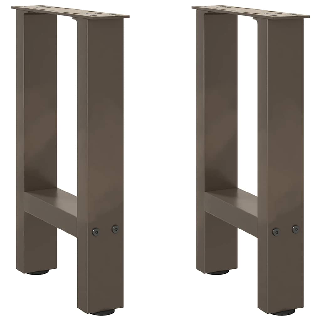 Couchtischbeine aus Stahl, 38 cm, 2er-Set