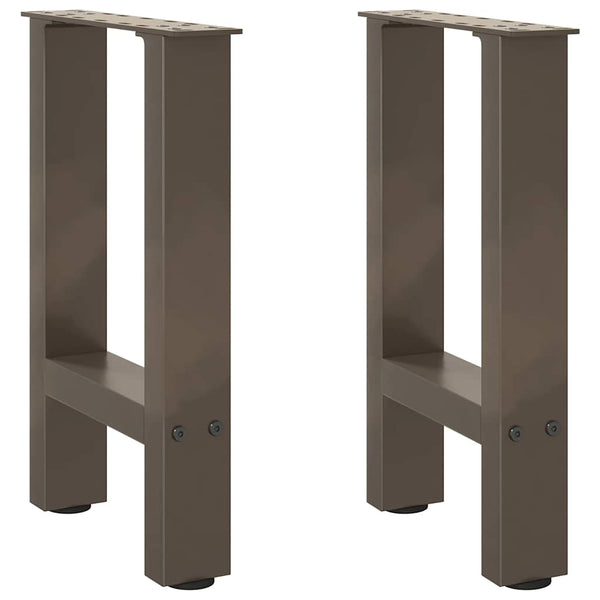Couchtischbeine aus Stahl, 38 cm, 2er-Set